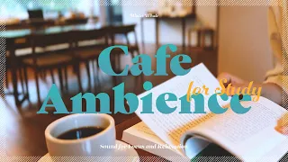 Rainy Day Coffee Shop☕️ Ambience for Relaxing  | Cafe Sounds, White Noise | Study, Work