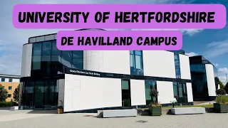 University of Hertfordshire (De Haviland Campus) Tour - Student Accommodation, Buildings, Library.