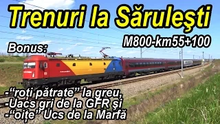 Trenuri la Sarulesti pe M800-"roti patrate","oite",Uacs gri