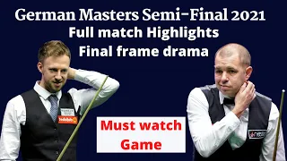 Judd Trump vs Barry Hawkins German Masters semi finals snooker 2021 | Snooker 2021 | Latest snooker