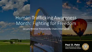 Human Trafficking Awareness Month Webinar