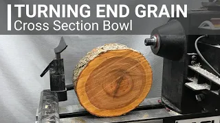 Woodturning - Natural Edge End Grain Cherry Bowl [and Oneway Termite Tool Revisited]