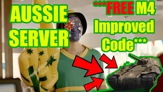 World of Tanks || AUSSIE "SERVER" EXPLAINED + FREE M4 IMPROVED CODE