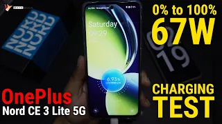 Oneplus Nord CE 3 Lite 5G Charging Test | 0% to 100% Charging Test with 67W Fast Charger #datadock