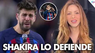 Shakira reaparece para apoyar a Gerard Piqué en su despedída. Así fue despedido Gerard Piqué.