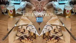 FIRST IMPRESSIONS OF PEFKOHORI HALKIDIKI Is this THE BEST GYROS in GREECE? 🇬🇷 (GREEK FOOD)