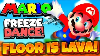 Super Mario Freeze Dance | Brain Break | Just Dance | Floor is Lava | Matthew Wood