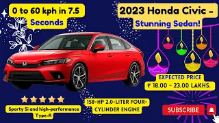 🔥All New Honda Civic 2023 - Luxury Sedan With Great Features 😲✅