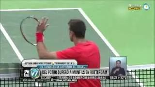 Visión 7: Del Potro superó a Monfils en Rotterdam