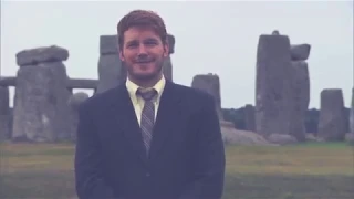 Parks and Recreation in Europe / Ron at the Distillery / Andy at Stonehenge