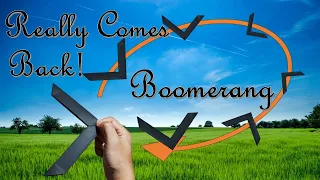 Creative Boomerang Origami Tutorial: Origami Boomerang Really Comes Back!-創意迴旋鏢摺紙教學：真的能飛回來！#折紙  #折り紙