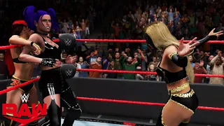 WWE 2K20 RAW GIGI VS CARMELLA & QUEEN ZELINA