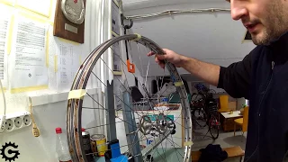 How to replace a rim on a bicycle wheel [0011]