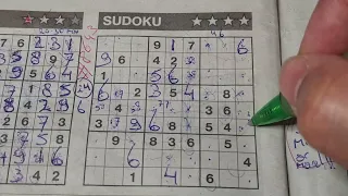 ⭐️⭐️⭐️⭐️ (#8643) Sunday. Four Stars Sudoku puzzle. Bonus Extra edition. 06-02-2024 Extra part 2 of 4