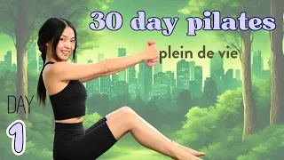 Day 1: Motivated Mindset 🌟| FULL BODY PILATES WORKOUT & MEDITATION | 30 day Pilates challenge 2024