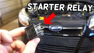 STARTER RELAY LOCATION AND REPLACEMENT FORD FOCUS MK3 2012-2018