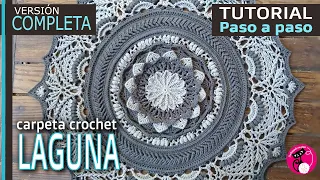 Carpeta LAGUNA Carpeta mandala crochet COMPLETA desde el principio a fin. EN ESPAÑOL! Paso a paso