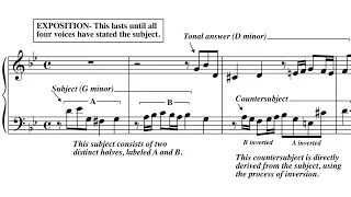 Fugue Analysis- Bach Fugue in G Minor, WTC I