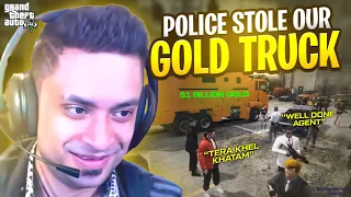 POLICE STOLE OUR GOLD TRUCK (REVENGE !!) 😡- GTA 5 GAMEPLAY - MRJAYPLAYS