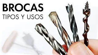 TIPOS DE BROCAS ¡No Más Dudas! ✅ Aprende cómo taladrar metal, hormigón, vidrio, madera