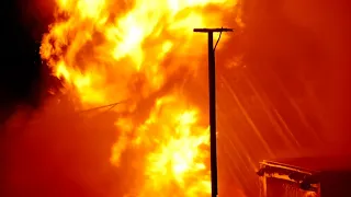 LAFD; Massive Wind Driven Major Emergency Structure Fire | Sun Valley CA