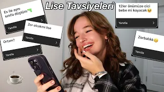 LİSE TAVSİYELERİ⭐️|| lisenin ilk günü neler yapmalıyız,iyikiler,keşkeler…