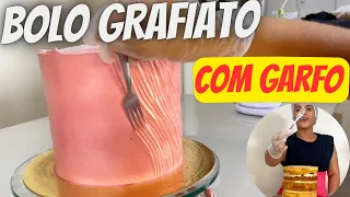 DECOREI UM BOLO COM GARFO E O RESULTADO FOI INCRÍVEL #confeitaria