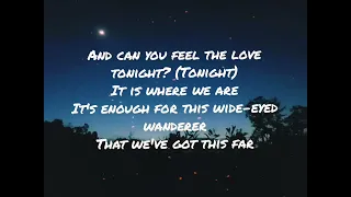 Can You Feel the Love Tonight (Lyrics) by Elton John (covered by Caleb & Kelsey) The Lion King