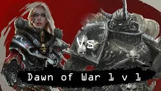 Dawn of War  Soulstorm 1 v 1 Sisters of Battle vs Chaos