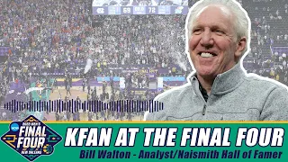 Bill Walton joins Justin Gaard from the 2022 Final Four in New Orleans