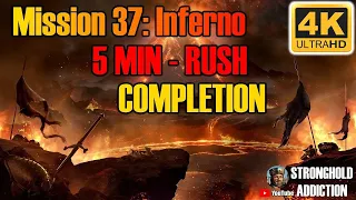 RUSHING mission 37: Inferno - 5 min. completion - Stronghold Crusader HD (Ultra HD 4K 2160P)