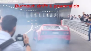 Burnout, drifts & power slide on the streets of Monaco