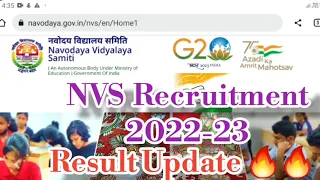 NVS TGT PGT Result 2023। NVS Recruitment 2023। Result Date out #nvs #nvstresults2022 #nvstgt #nvspgt