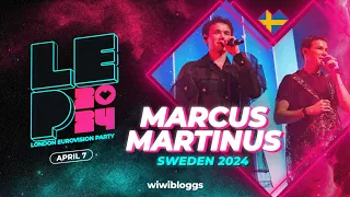 🇸🇪 Marcus & Martinus "Air" (Melodifestivalen 2023) - LIVE @ London Eurovision Party 2024