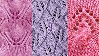 Схемы на очаровательные узоры спицами. Charts for charming knitting patterns.