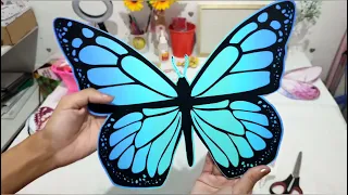 Nossa produção de borboletas grandes para decoração