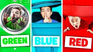 Using only ONE Color in IRL PROP HUNT! - Challenge