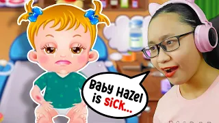 Baby Hazel Goes Sick - Oh no! Baby Hazel is SICK!!!