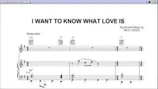 "I Want to Know What Love Is" by Foreigner - Piano Sheet Music (Teaser)