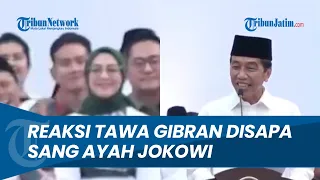 Tahan Tawa Tundukkan Kepala, REAKSI Lucu Gibran Disambut oleh Jokowi dalam Pidatonya di Harlah PKB