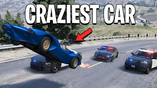 Running from Cops In The Craziest Car on GTA 5 RP