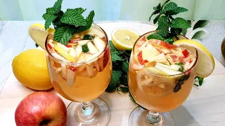 How to Make Refreshing Saudi Champagne ( Non-Alcoholic) Apple Lemonade Drink | Summer Fruit Drink