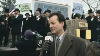 Bill Murray speelt Groundhog Day, na in commercial