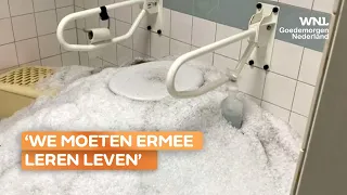 Toilet overstroomt met hagel door extreem weer in Friesland: 'We moeten ermee leren leven'