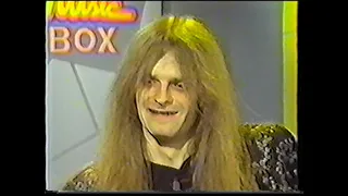 Tom G. Warrior (Celtic Frost) - interview, Canadian TV (1986)