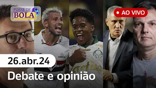 🔴 POSSE DE BOLA COM MAURO CEZAR, ARNALDO, TIRONI, JUCA KFOURI, TRAJANO E DANILO LAVIERI - 26/04/2024