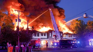 2 Alarm FULLY INVOLVED Commercial Structure Fire Lakewood, NJ 6/20/21