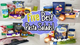 5 of the BEST Pasta Salads | EASY Refreshing Summer Recipes | Julia Pacheco