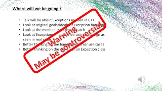 Exceptionally Bad: The Misuse of Exceptions in C++ & How to Do Better - Peter Muldoon - CppCon 2023