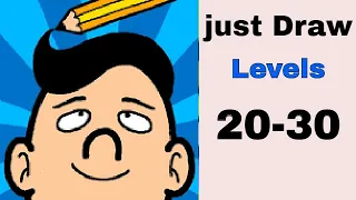 #justdrawgame Just Draw -Drawing Puzzel Gameplay Walkthrough  (Android,iOS) Levels 20-30